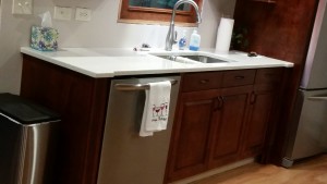 New marble kitchen countertops at Blue Coral Stoneworks in Greenville, SC