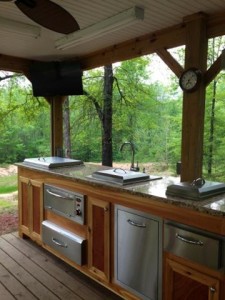 Outdoor Marble Kitchen countertops at Blue Coral Stoneworks in Greenville, SC